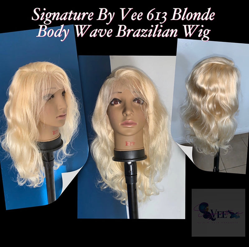 #613 #1B/613  Wig Body Wave Human Hair Full Lace Wig Frontal Lace Wig